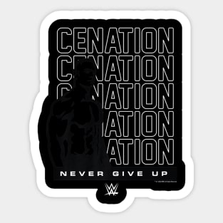 John Cena Cenation Never Give Up Sticker